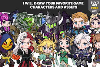 draw your favorite game characters and assets