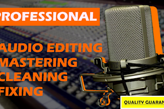 edit, master, clean and fix your audio in sound and video