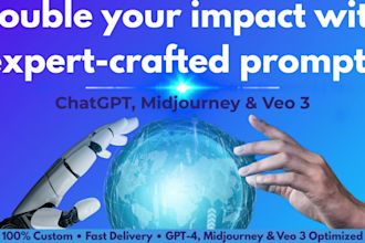 craft high converting chatgpt, midjourney and veo 3 ai prompts