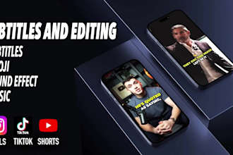 edit reels, tiktok and shorts with captions