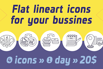 craft simple vector icons for your unique needs