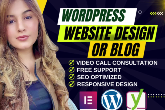 build responsive wordpress website design, redesign , landing page