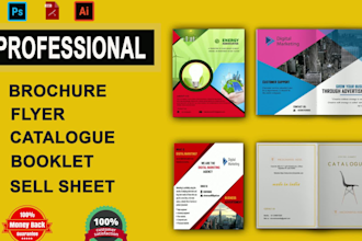 design professional flyer, brochure, catalog and newsletter