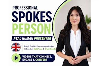 film a british spokesperson video for your business