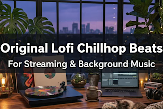make original exclusive lofi chillhop beats for streaming and background music