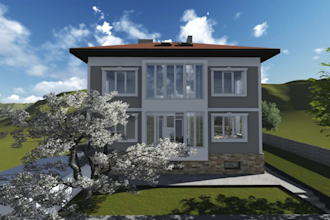 create architectural drawings, 3d models in revit and render 3d views