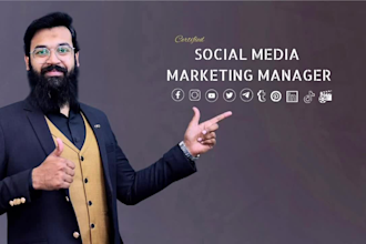 be your monthly social media manager and content creator