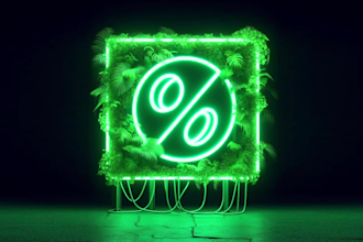 make neon animation, banner, animated gif