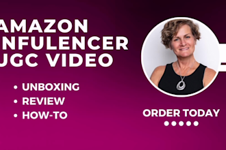 create ugc unboxing, demo, review video for your amazon product