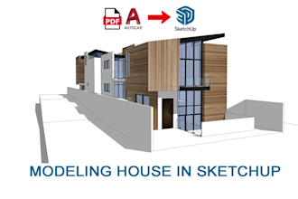 create 3d building model in sketchup