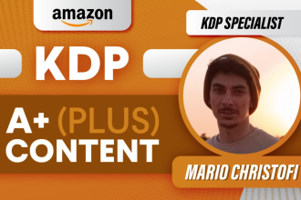 create high converting a plus content for amazon KDP