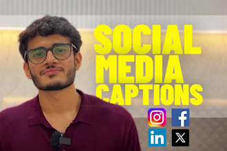 write social media captions for linkedin, and instagram