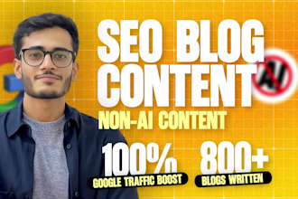 be your article writer and write engaging SEO blog posts
