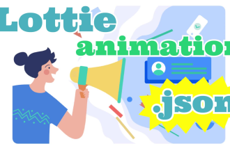 create json lottie animation for your website and app