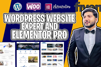 design or redesign wordpress website development and maker with elementor pro