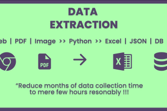 perform python data wizardry by extracting from  pdfs, images, web and apis