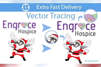 vectorize, recreate, convert, trace, redraw, logo or image professionally
