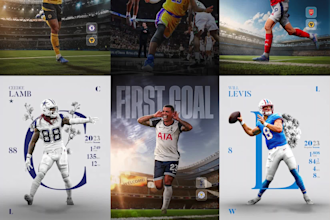 design sports graphics poster, banner, thumbnail, artwork, jersey swap, gameday