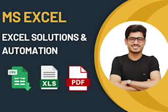 do excel data entry, automation, excel dashboards, data cleaning, and formulas