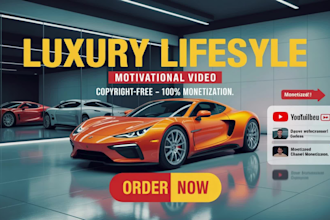 create luxury motivational videos, monetizable motivational youtube channel