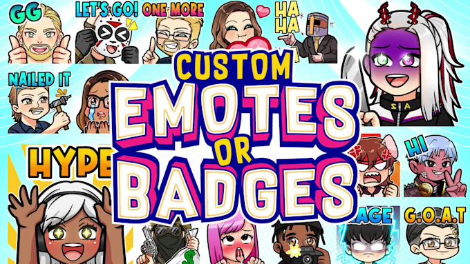 Custom Sub Badge Set Cute Bit Badges Twitch Emote Design 