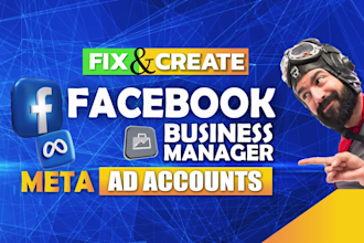 fix and create facebook business manager and fb ads account