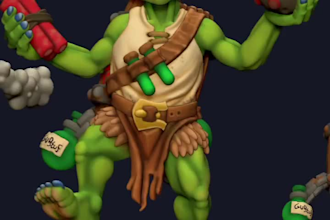 sculpt models for 3d printing, products, prototypes and miniatures