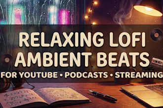 create relaxing custom lofi ambient beats for youtube, podcasts and streaming