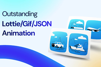 make lottie, svg, or json animation for your website and app