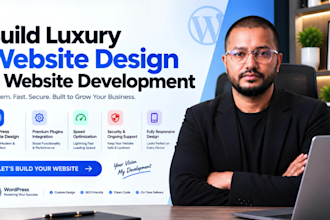 build luxury website design with website development