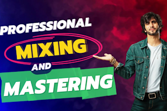 mix and master your song as sound audio engineer