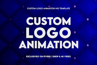do 2d custom logo animation, loop animation for you