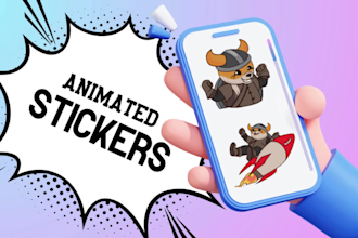 create animated stickers for telegram and social media