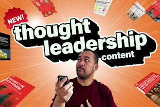 design infographic content for linkedin thought leadership