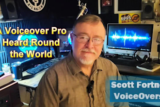 record your english american male professional voiceover