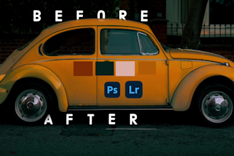 professionally colour grade before and after your photos
