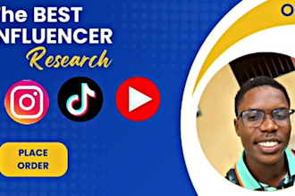 find the best instagram, tiktok, youtube influencer list