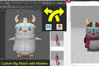advance rig compatible mixamo face rig and specific part