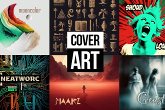 create unique abstract album cover art for your music