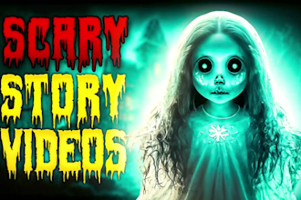 create scary story, horror story, ai video art, crime documentary video