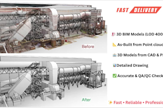 provide scan to bim and cad, pdf to revit bim