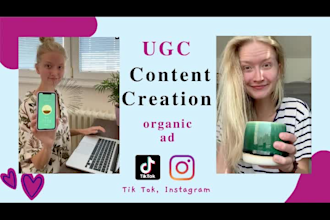 create viral tiktok and instagram ugc video ads that convert czech, english