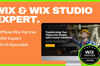 design or redesign your responsive wix website or wix studio website