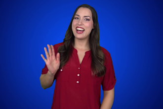 be your spokesperson on a green screen