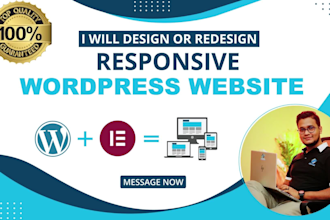 create responsive wordpress website or wordpress design