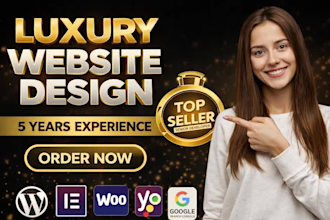 build a luxury wordpress website design for your premium brand