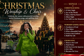 record christmas worship gospel, choir and christian song