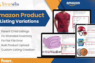 create amazon variation listing and fix parent child listing errors