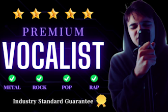 be your premium vocalist rock, metal and pop