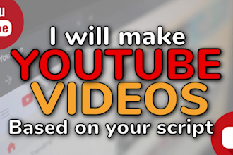 make a youtube video with a stock footage